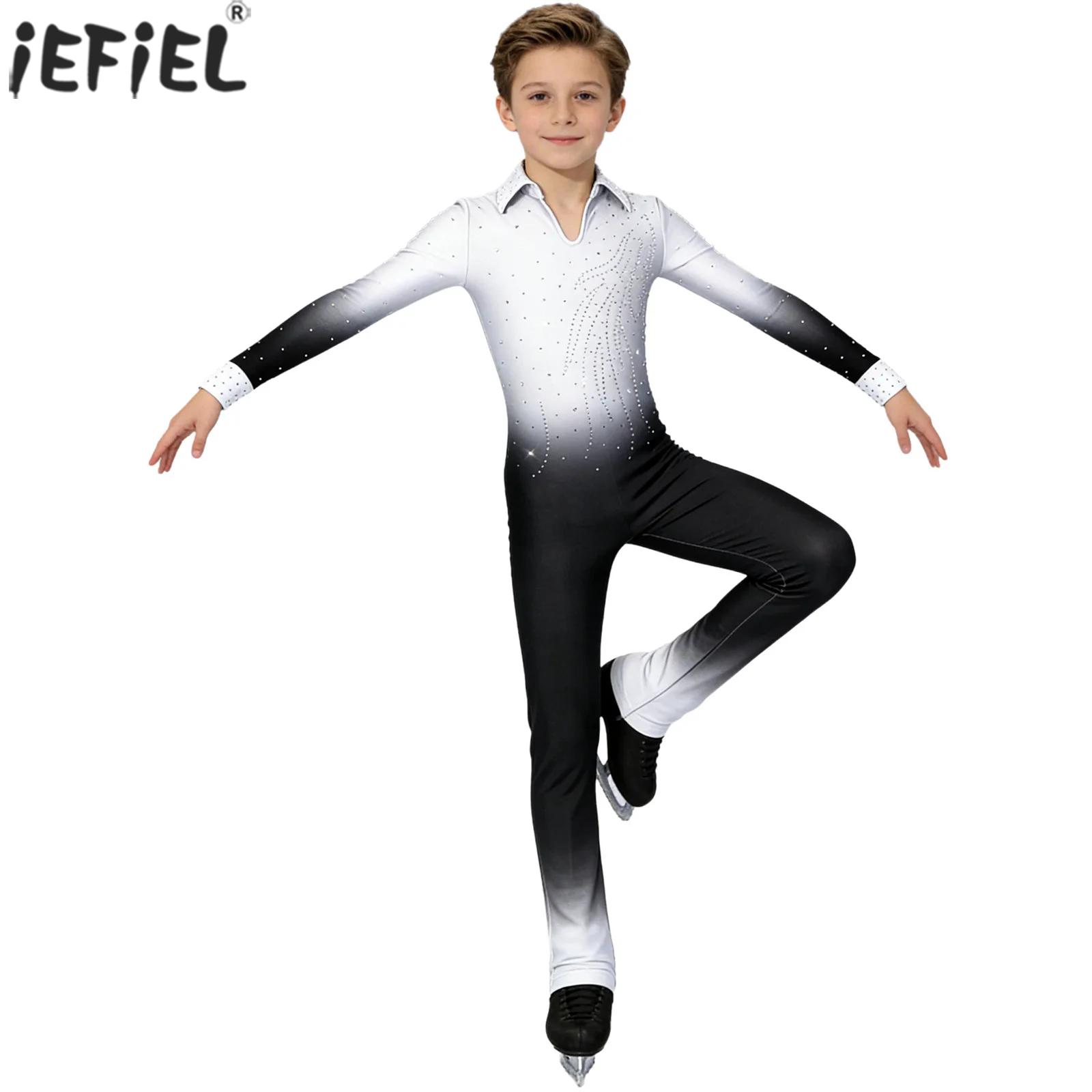 Rhinestone Banding Trim - Macacão de Dança para Meninos com
