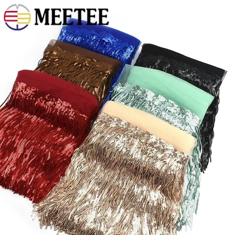 Beaded Trim Fringe - Lantejoula Bordados Tassel Franja Guarnição Do