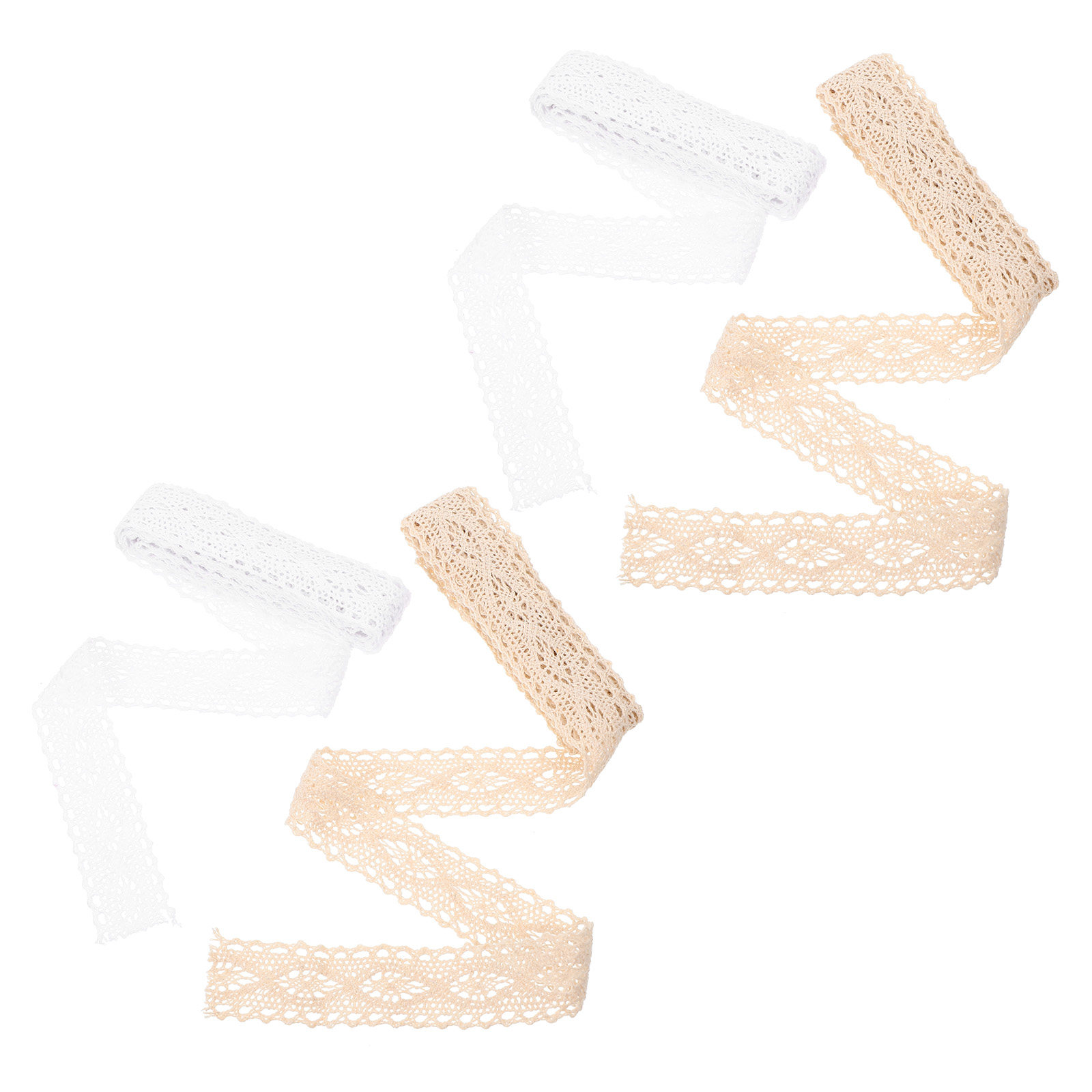 4 Rolos de Fita de Renda Premi - Lace Ribbon Trim avaliação e preço