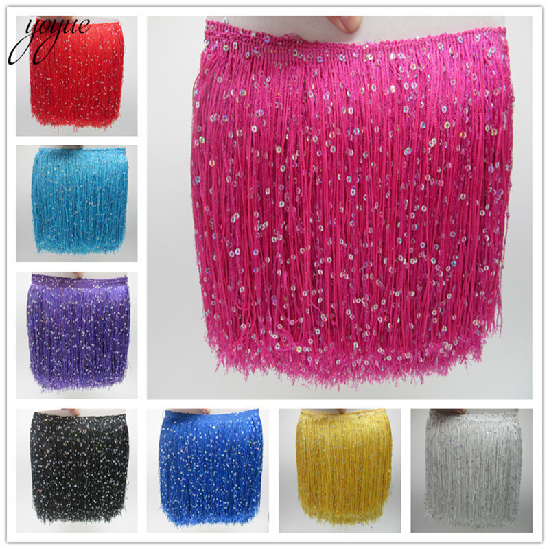 Yoyue 1 jarda 20cm de comprime - Beaded Trim Fringe avaliação e preço