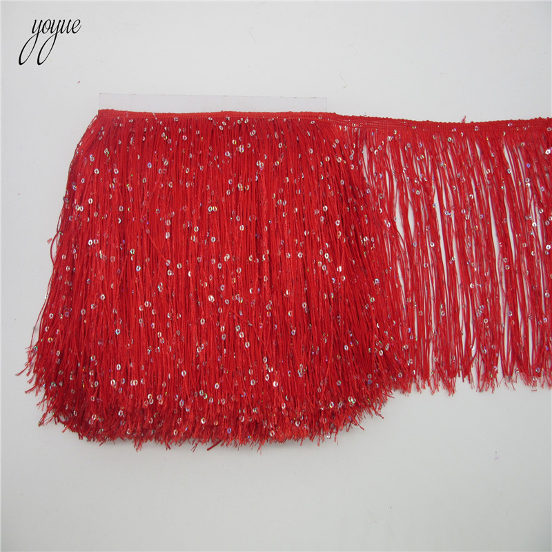 Yoyue 1 jarda 20cm de comprime - Beaded Trim Fringe avaliação e preço