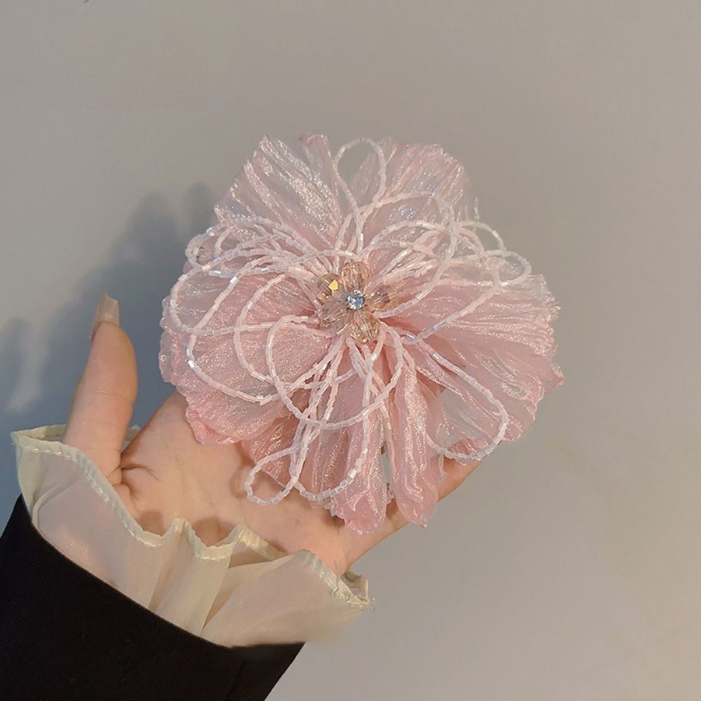 Aplique de Flor em Tecido de O - Crystal Mesh Fabric avaliação e preço