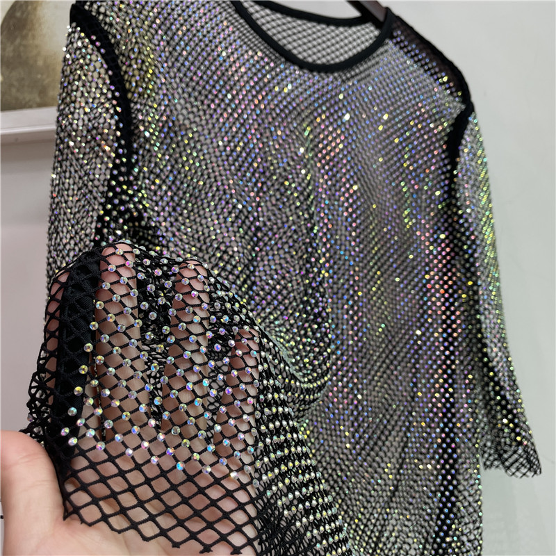 Colorshiny diamantes sílabas e - Crystal Mesh Fabric avaliação e preço