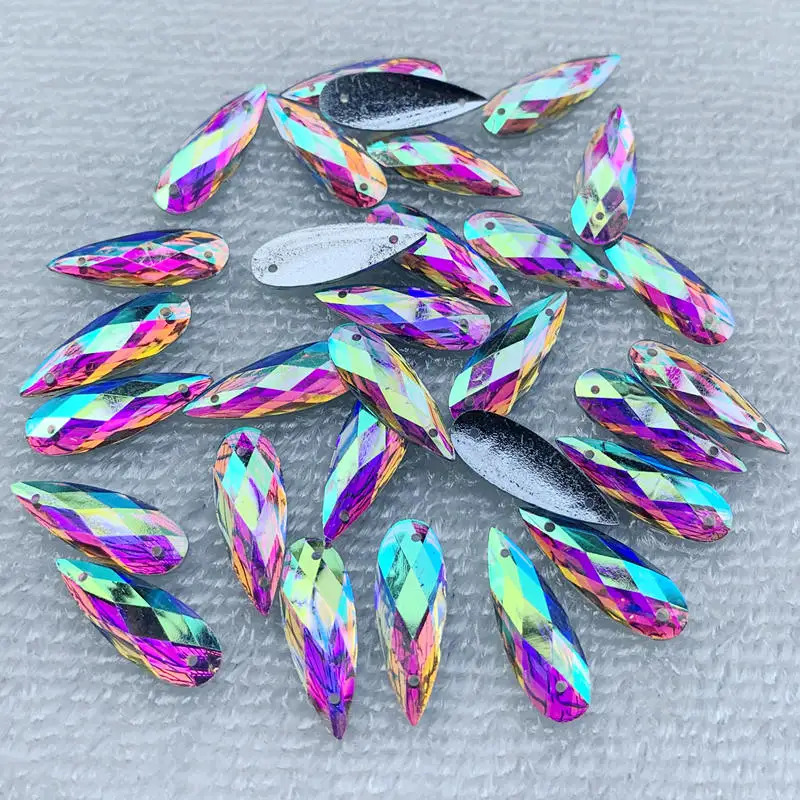 40 peças de strass de resina b - Sew On Rhinestone avaliação e preço