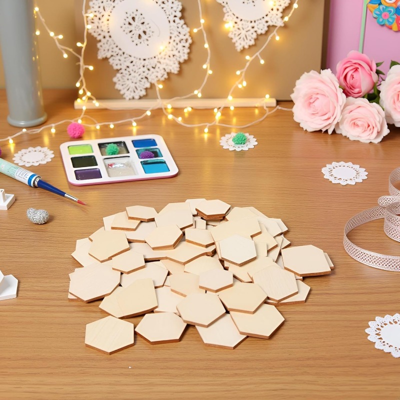 50 peças 4cm peças hexagonais  - Embellish Craft avaliação e preço
