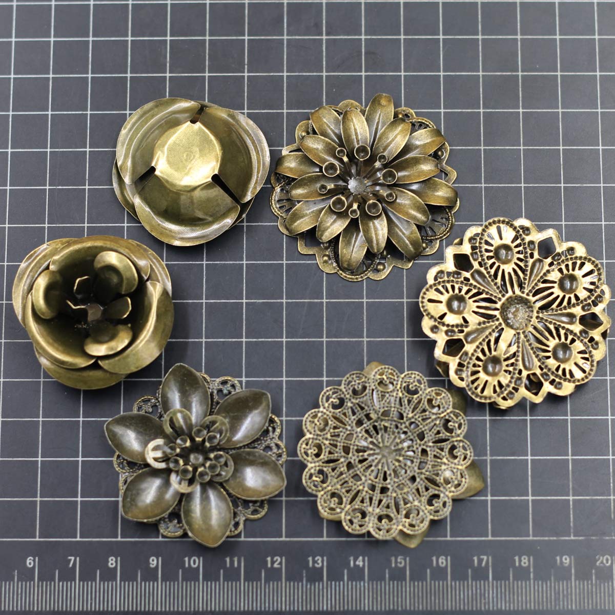 6 pçs enfeites combinação flor - Embellish Craft avaliação e preço
