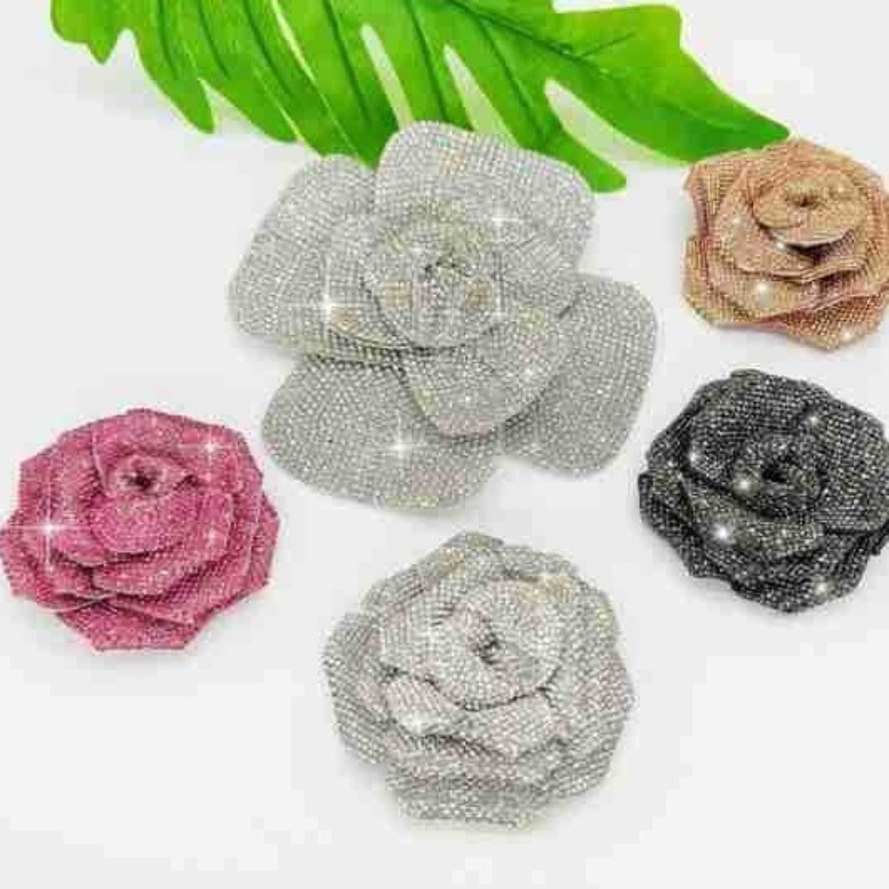 Apliques de Flor 3D com Strass - Embellish Craft avaliação e preço
