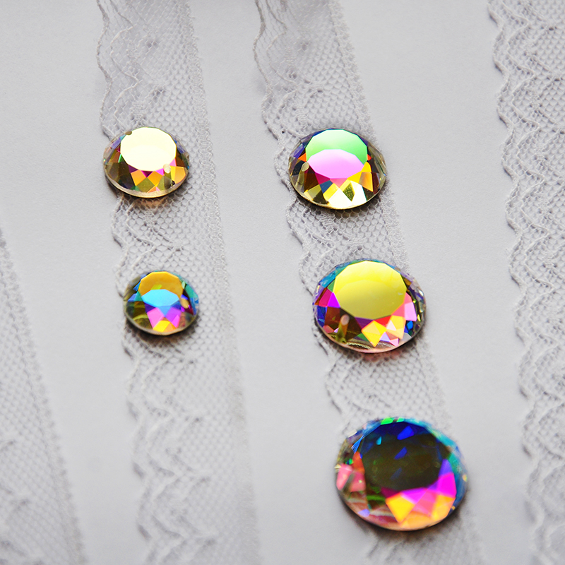Pedras de Cristal AB Redondas  - Sew On Rhinestone avaliação e preço